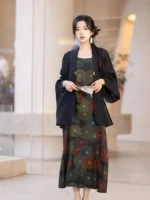 Chinese Dress Outfit Ming Style Hanfu Shirt and Dress