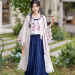 Chinese Dress for Women Embroidered Hanfu Set