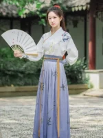 Chinese Embroidery Han-Style Dress Xiake Hanfu Unisex