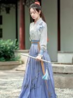 Chinese Embroidery Han-Style Dress Xiake Hanfu Unisex - Image 4