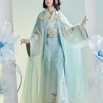 Chinese Fantasy Clothes Jin Dynasty Embroidery Hanfu