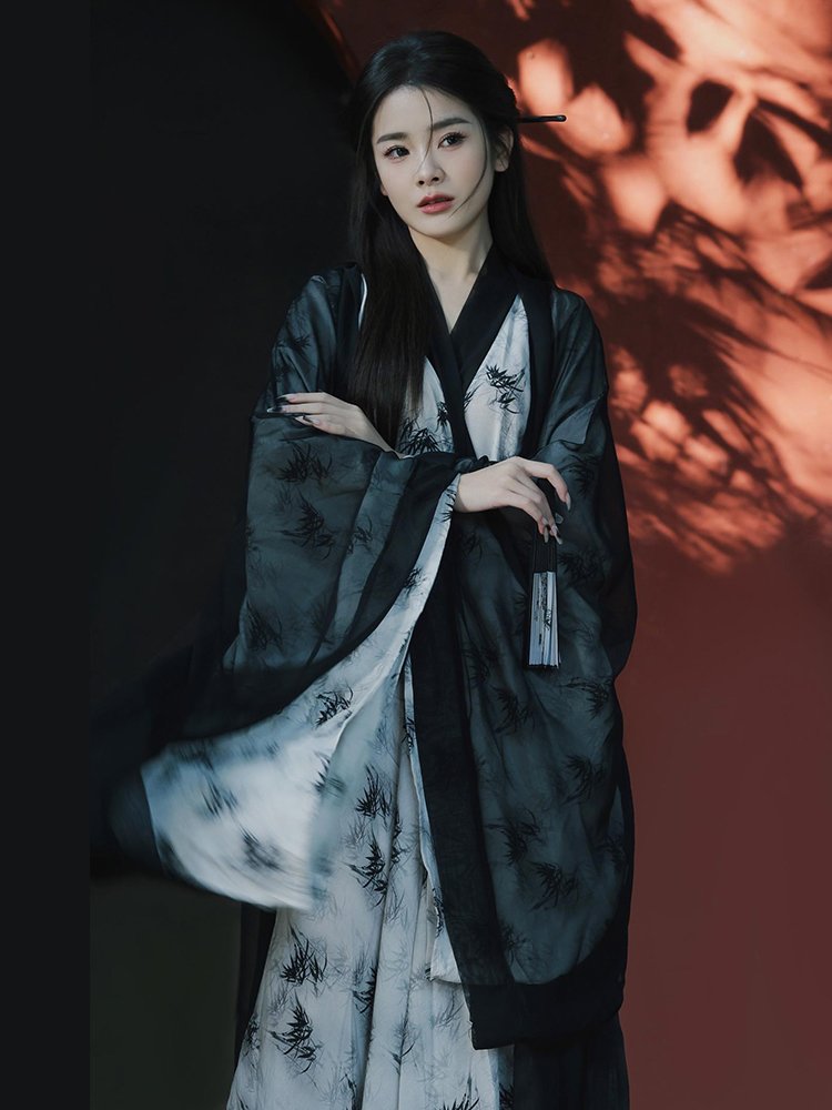 Chinese Fantasy Clothing Cool Black Hanfu Female