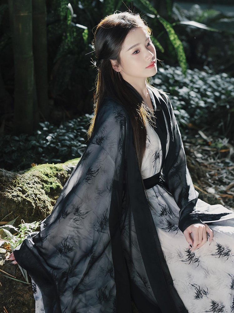 Chinese Fantasy Clothing Cool Black Hanfu Female