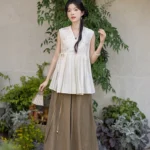 Chinese Fashion Hanfu Sleeveless Summer Set