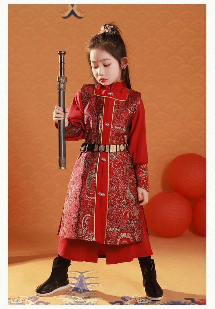 Chinese Girls Hanfu Traditional Performance Costume