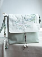 Chinese Hanfu Canvas Bag Small Square Messenger Bag - Image 3