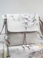 Chinese Hanfu Canvas Bag Small Square Messenger Bag - Image 8