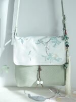 Chinese Hanfu Canvas Bag Small Square Messenger Bag - Image 7