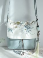 Chinese Hanfu Canvas Bag Small Square Messenger Bag - Image 4