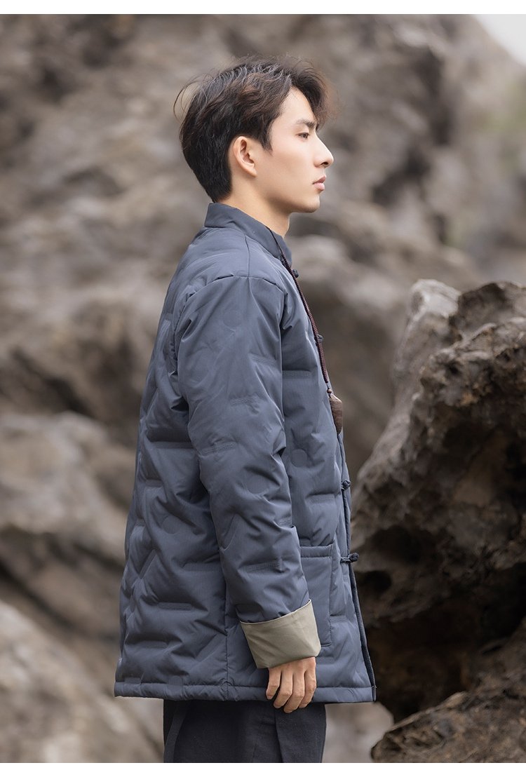 Chinese Jacket Traditional Tang Style Men's Cotton Coat