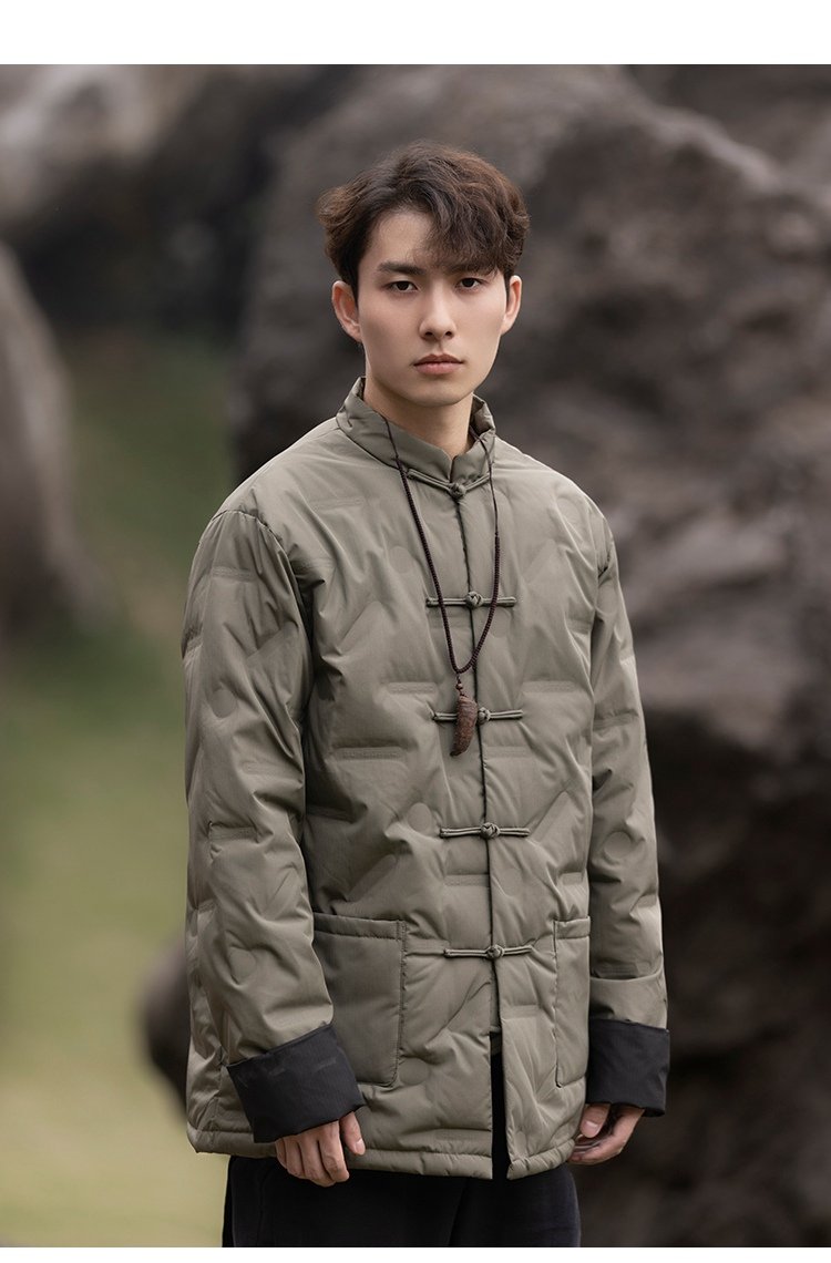 Chinese Jacket Traditional Tang Style Men's Cotton Coat