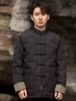 Chinese Jacket Traditional Tang Style Men’s Cotton Coat - Image 3