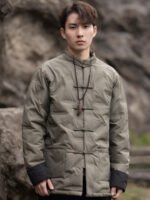 Chinese Jacket Traditional Tang Style Men’s Cotton Coat - Image 4
