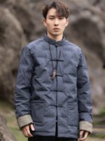 Chinese Jacket Traditional Tang Style Men’s Cotton Coat - Image 5