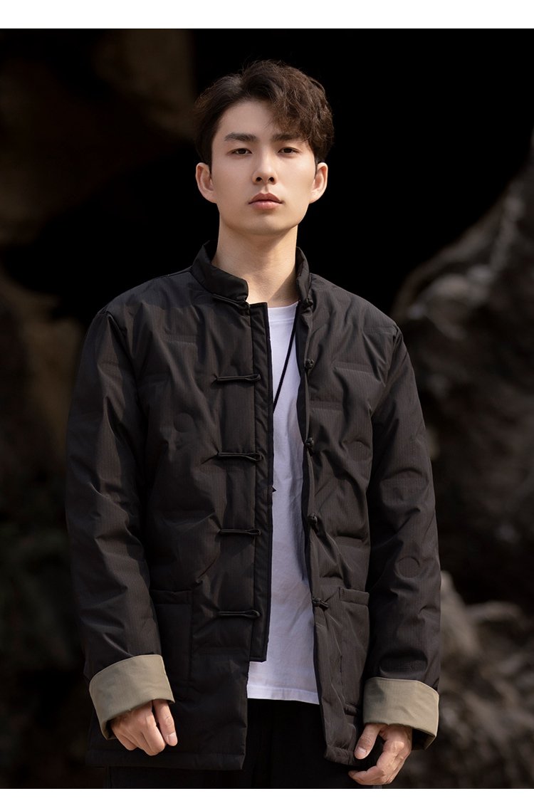 Chinese Jacket Traditional Tang Style Men's Cotton Coat