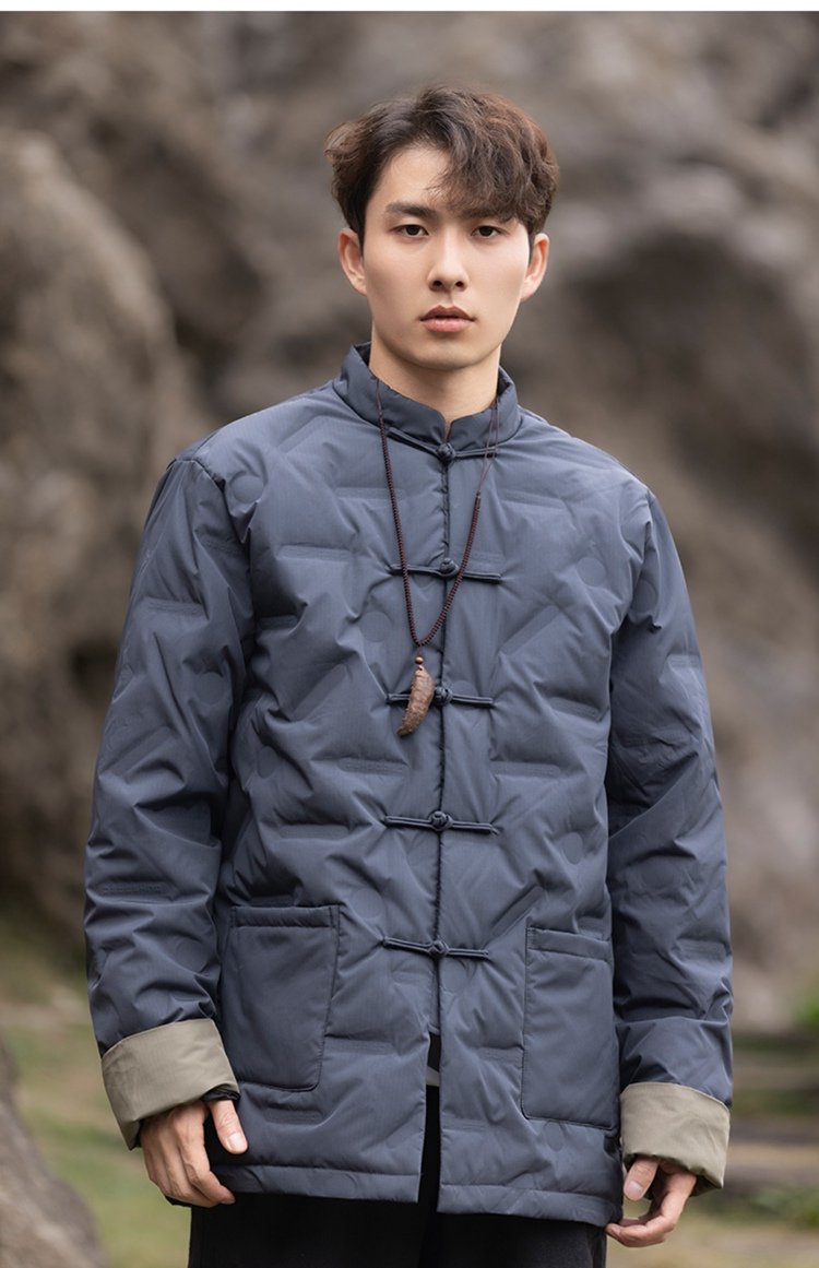 Chinese Jacket Traditional Tang Style Men's Cotton Coat
