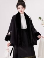 Chinese Jacket Womens Hanfu Cape And Skirt