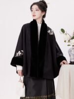 Chinese Jacket Womens Hanfu Cape And Skirt - Image 3