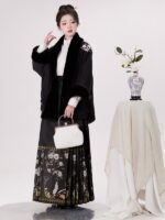 Chinese Jacket Womens Hanfu Cape And Skirt - Image 4