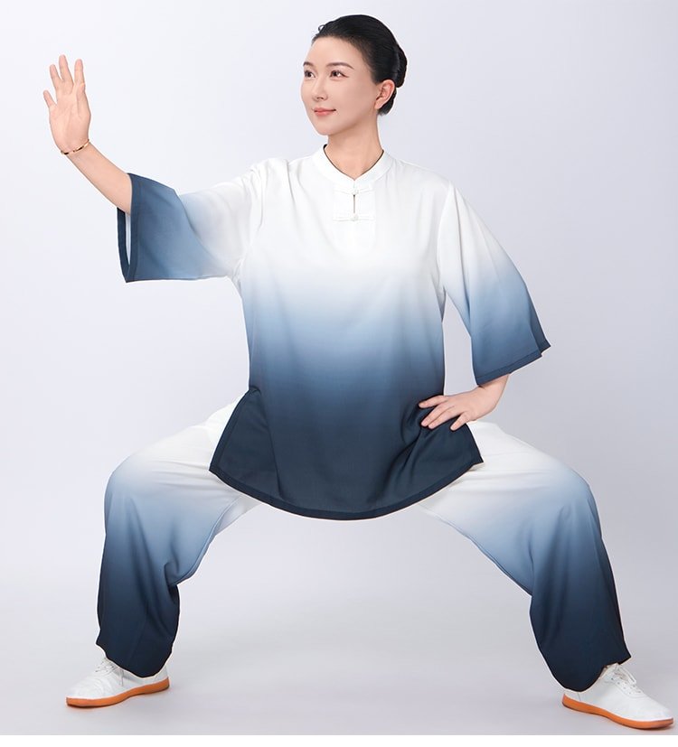 Chinese Kung Fu Outfit Women Gradient Tai Chi Suit