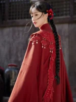 Chinese Ming Dynasty Hanfu Wedding Dress - Image 2