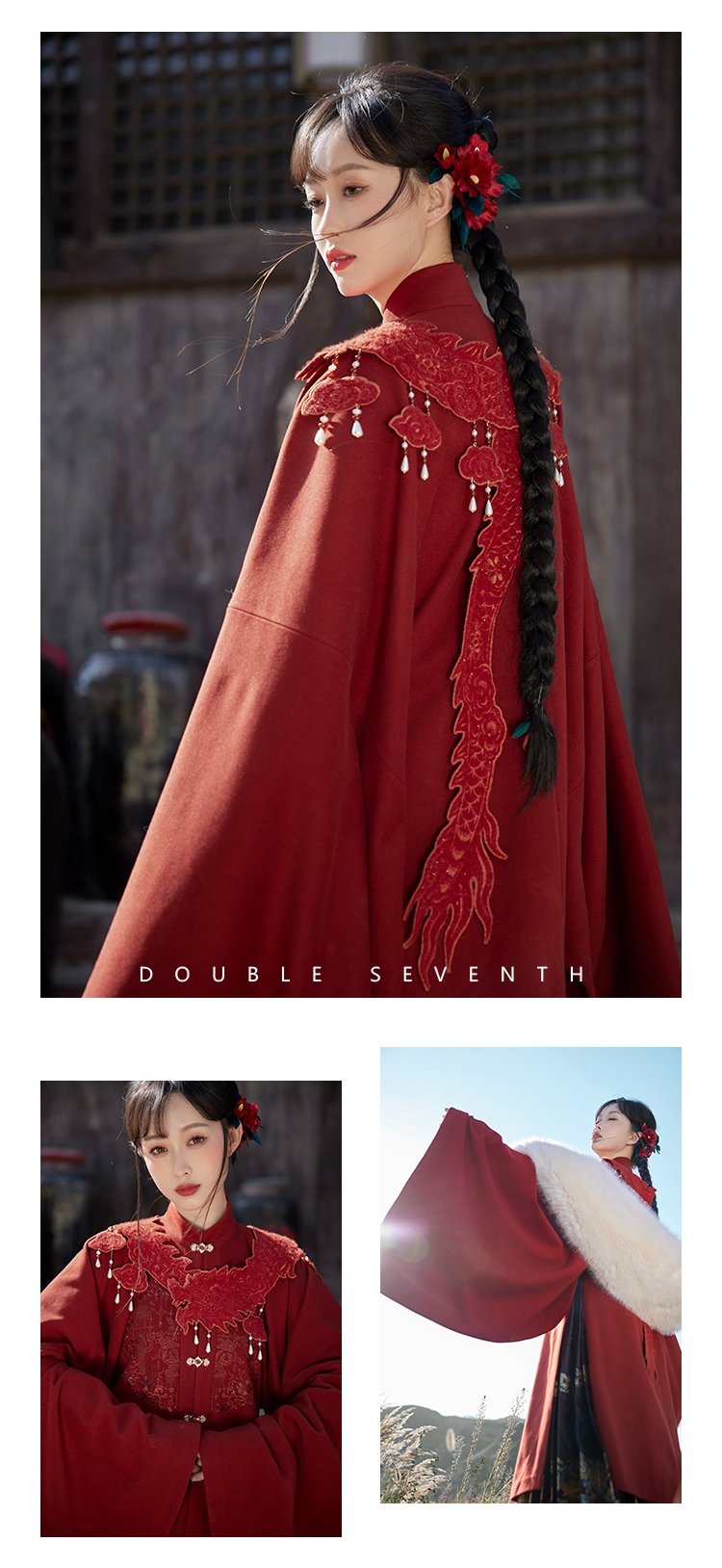 Chinese Ming Dynasty Hanfu Wedding Dress