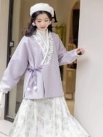 Chinese Ming Style Modern Hanfu Dress Winter - Image 2