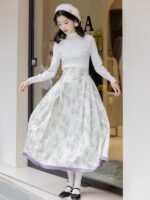 Chinese Ming Style Modern Hanfu Dress Winter - Image 4