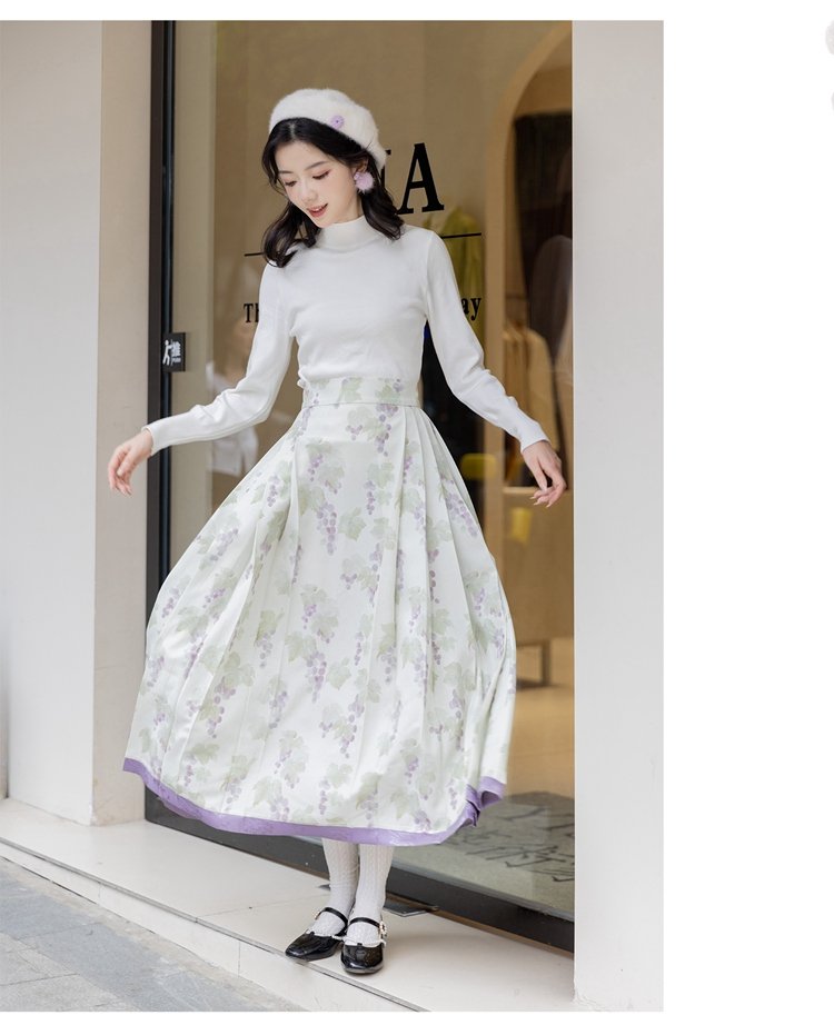 Chinese Ming Style Modern Hanfu Dress Winter