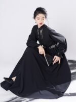 Chinese Modern Hanfu Black National Style Dress - Image 4
