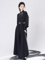 Chinese Modern Hanfu Black National Style Dress - Image 2