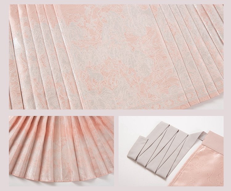 Chinese New Hanfu Dress Cotton Shirt Pink Mamianqun