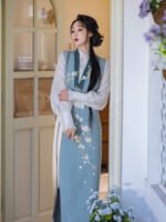 Chinese New Hanfu Embroidered Daily Hanfu Dress