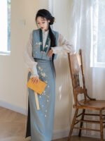 Chinese New Hanfu Embroidered Daily Hanfu Dress - Image 3