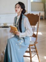 Chinese New Hanfu Embroidered Daily Hanfu Dress - Image 4