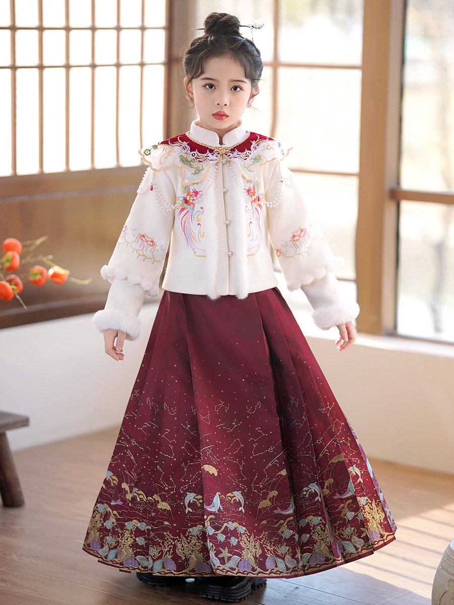 Chinese-New-Year-Dress-Ancient-Costume-Hanfu-Dress-1.jpg Chinese New Year Dress Ancient Costume Hanfu Dress - Image 1