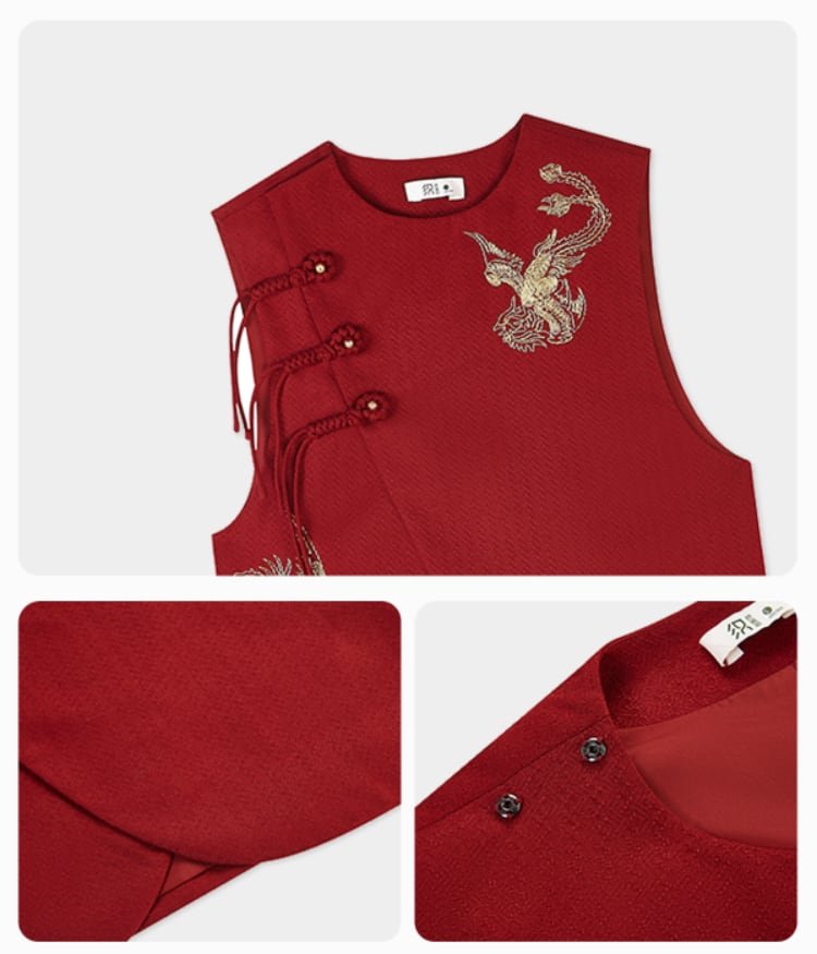 Chinese New Year Dress Women Embroidery Modern Hanfu