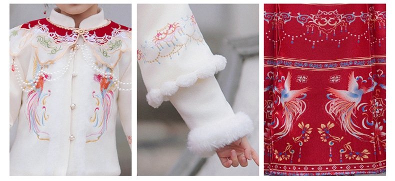 Chinese New Year Dresses Winter Thickened Hanfu