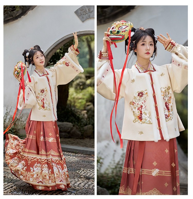 Chinese New Year Outfit Embroidery Ming Dynasty Hanfu