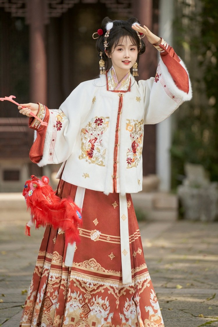 Chinese New Year Outfit Embroidery Ming Dynasty Hanfu