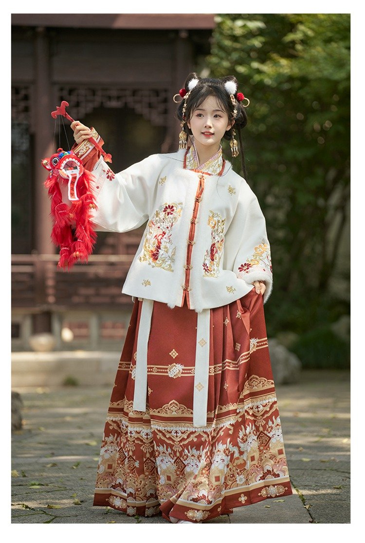 Chinese New Year Outfit Embroidery Ming Dynasty Hanfu