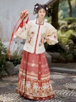 Chinese New Year Outfit Embroidery Ming Dynasty Hanfu - Image 2