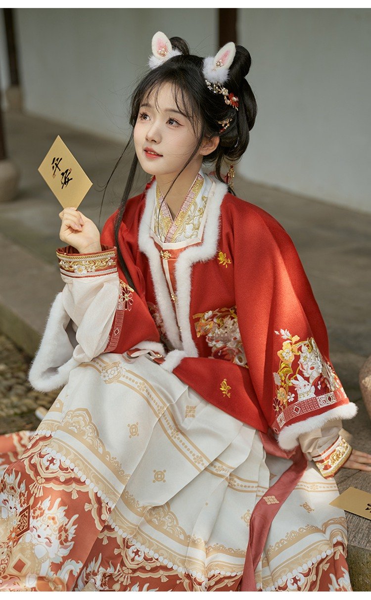 Chinese New Year Outfit Embroidery Ming Dynasty Hanfu