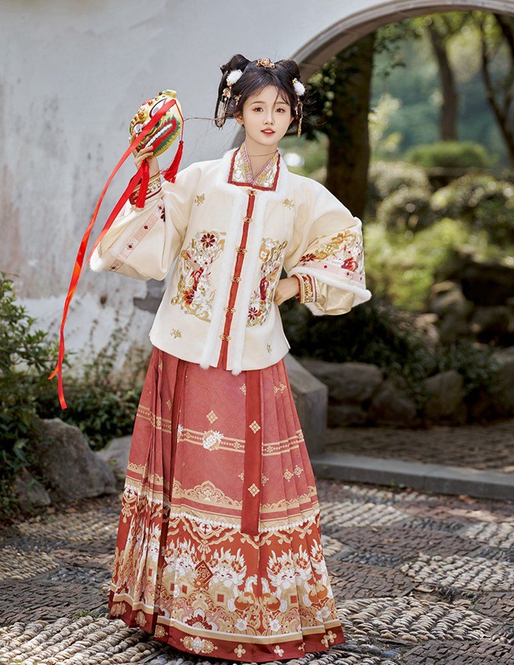Chinese New Year Outfit Embroidery Ming Dynasty Hanfu