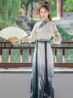 Chinese Outfits Ancient Wei Jin Style Hanfu Unisex - Image 3