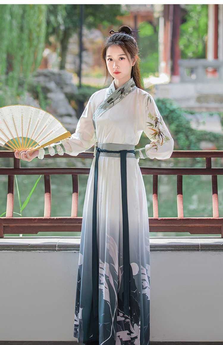 Chinese Outfits Ancient Wei Jin Style Hanfu Unisex