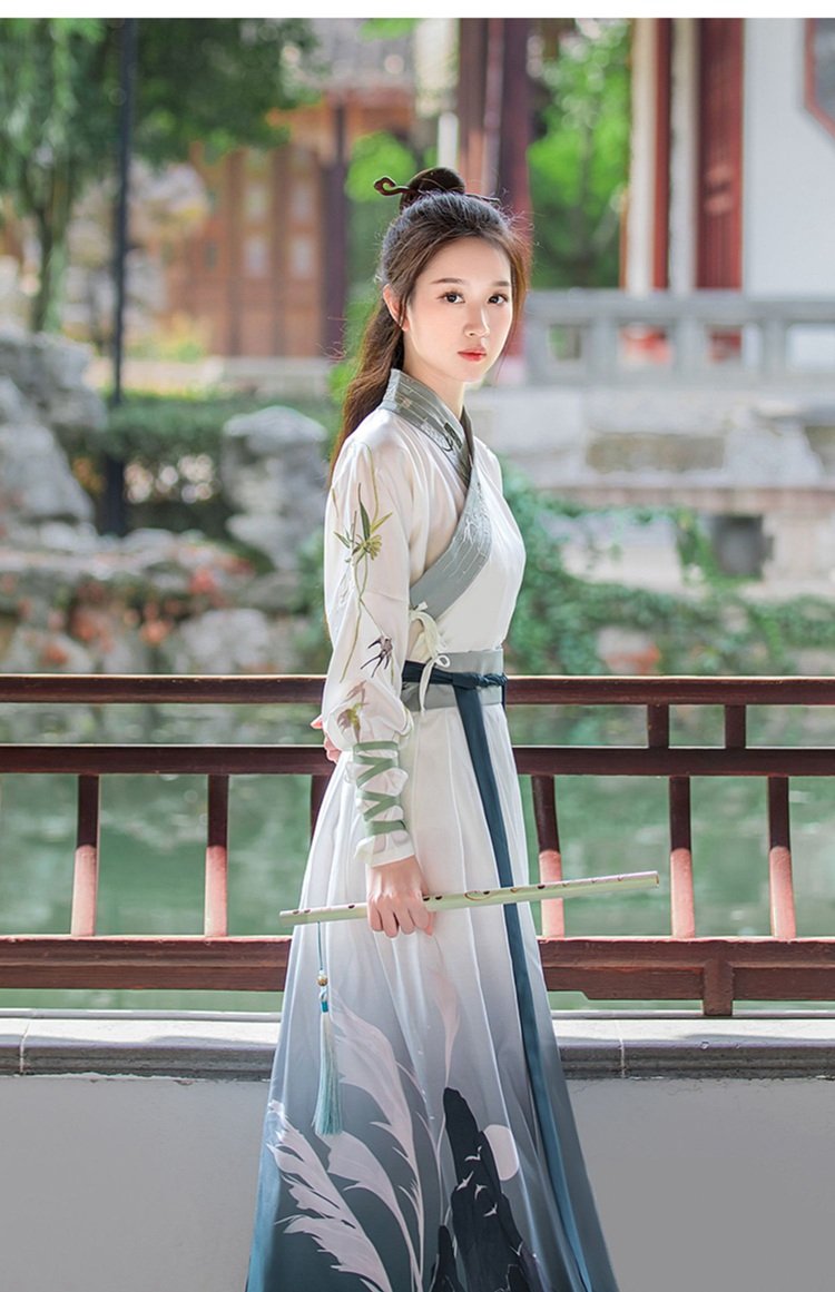 Chinese Outfits Ancient Wei Jin Style Hanfu Unisex