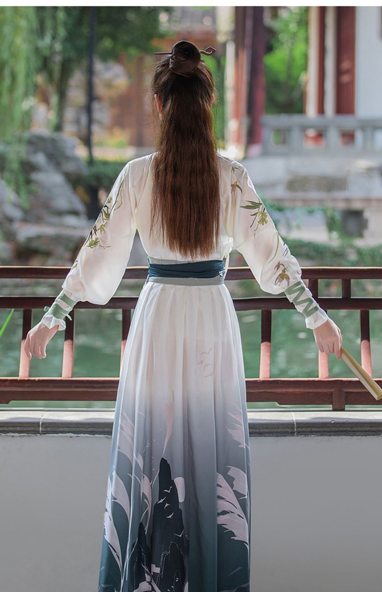 Chinese Outfits Ancient Wei Jin Style Hanfu Unisex