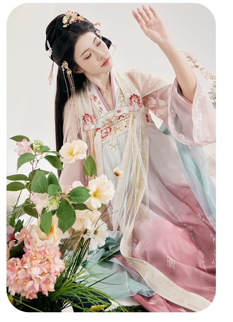 Chinese Princess Costume Women's Embroidered Hanfu Set
