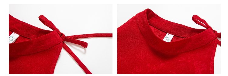 Chinese Red Wedding Dress Modern Hanfu for Toasting